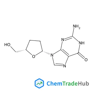2-Amino-9-[(2R,5S)-5-(hydroxymethyl)tetrahydro-2-furanyl]-1,9-dihydro-6H-purin-6-one