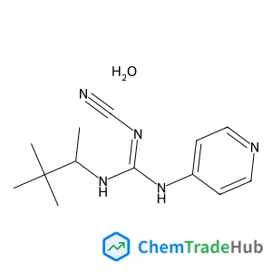 1-Cyano-2-(3,3-dimethyl-2-butanyl)-3-(4-pyridinyl)guanidine hydrate (1:1)