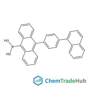 {10-[4-(1-Naphthyl)phenyl]-9-anthryl}boronic acid