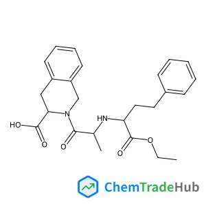 (3S)-2-{N-[(2S)-1-Ethoxy-1-oxo-4-phenyl-2-butanyl]-L-alanyl}-1,2,3,4-tetrahydro-3-isoquinolinecarboxylic acid