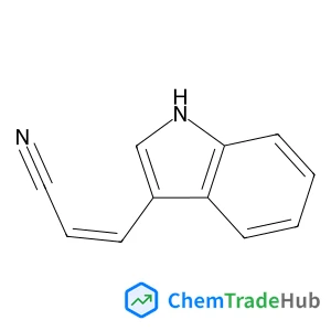 (2Z)-3-(1H-Indol-3-yl)acrylonitrile structure