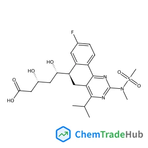 (3R,5S)-5-{(6R)-8-Fluoro-4-isopropyl-2-[methyl(methylsulfonyl)amino]-5,6-dihydrobenzo[h]quinazolin-6-yl}-3,5-dihydroxypentanoic acid