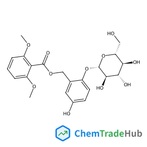 2-(beta-D-Glucopyranosyloxy)-5-hydroxybenzyl 2,6-dimethoxybenzoate