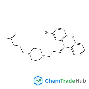 2-{4-[(3Z)-3-(2-Chloro-9H-thioxanthen-9-ylidene)propyl]-1-piperazinyl}ethyl acetate