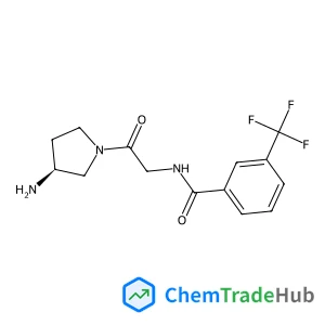 N-{2-[(3S)-3-Amino-1-pyrrolidinyl]-2-oxoethyl}-3-(trifluoromethyl)benzamide