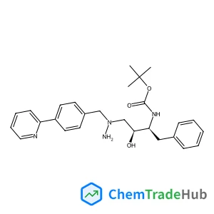 2-Methyl-2-propanyl [(2S,3S)-3-hydroxy-1-phenyl-4-{1-[4-(2-pyridinyl)benzyl]hydrazino}-2-butanyl]carbamate