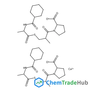 Calcium bis{(2S)-1-[(2S)-3-{[N-(cyclohexylcarbonyl)-D-alanyl]sulfanyl}-2-methylpropanoyl]-2-pyrrolidinecarboxylate}