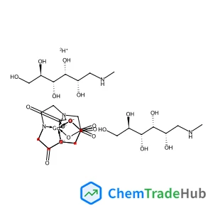 Gadolinium (bis{2-[(carboxylatomethyl)(carboxymethyl)amino]ethyl}amino)acetate - (2R,3R,4R,5S)-6-(methylamino)-1,2,3,4,5-hexanepentol (1:1:2) (non-preferred name)