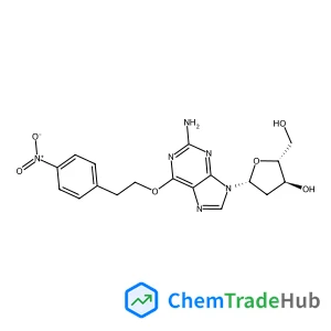 (2R,3S,5R)-5-(2-amino-6-(4-nitrophenethoxy)-9H-purin-9-yl)-2-(hydroxymethyl)tetrahydrofuran-3-ol