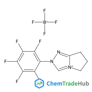 6,7-Dihydro-2-pentafluorophenyl-5H-pyrrolo[2,1-c][1,2,4]triazolium Tetrafluoroborate