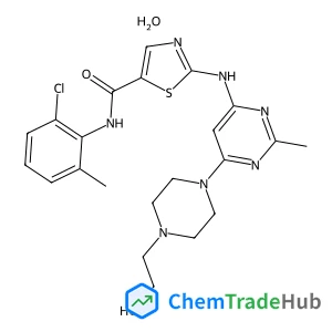 N-(2-Chloro-6-methylphenyl)-2-({6-[4-(2-hydroxyethyl)-1-piperazinyl]-2-methyl-4-pyrimidinyl}amino)-1,3-thiazole-5-carboxamide hydrate (1:1)