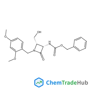 benzyl N-[(2S,3S)-1-[(2,4-dimethoxyphenyl)methyl]-2-(hydroxymethyl)-4-oxo-azetidin-3-yl]carbamate