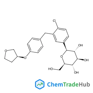 (1S)-1,5-Anhydro-1-(4-chloro-3-{4-[(3S)-tetrahydro-3-furanyloxy]benzyl}phenyl)-D-glucitol