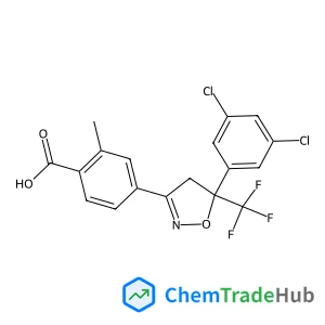 Benzoic acid, 4-[5-(3,5-dichlorophenyl)-4,5-dihydro-5-(trifluoromethyl)-3-isoxazolyl]-2-methyl-