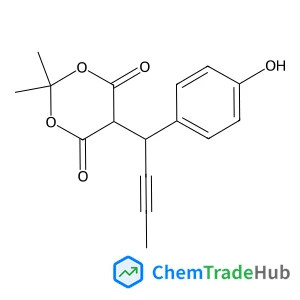 5-[1-(4-Hydroxyphenyl)-2-butyn-1-yl]-2,2-dimethyl-1,3-dioxane-4,6-dione