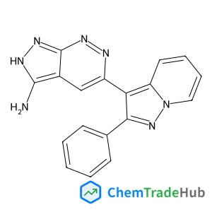 5-(2-Phenylpyrazolo[1,5-a]pyridin-3-yl)-2H-pyrazolo[3,4-c]pyridazin-3-amine structure