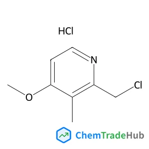 2-(Chloromethyl)-4-methoxy-3-methylpyridine hydrochloride (1:1)