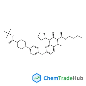 tert-Butyl 4-[6-[[6-(1-Butoxyethenyl)-8-cyclopentyl-5-methyl-7-oxo-7,8-dihydro-pyrido[2,3-d]pyrimidin-2-yl]amino]-pyridin-3-yl]-piperazine-1-carboxylate