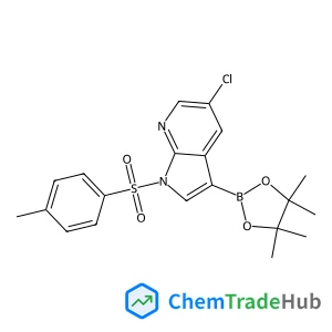 5-Chloro-1-[(4-methylphenyl)sulfonyl]-3-(4,4,5,5-tetramethyl-1,3,2-dioxaborolan-2-yl)-1H-pyrrolo[2,3-b]pyridine