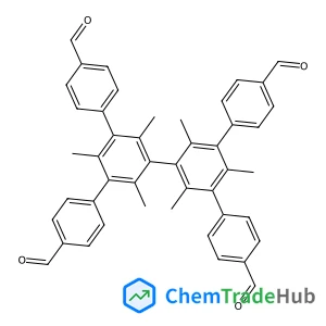 4-[3-[3,5-bis(4-formylphenyl)-2,4,6-trimethyl-phenyl]-5-(4-formylphenyl)-2,4,6-trimethyl-phenyl]benzaldehyde