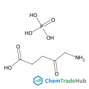 5-Amino-4-oxopentanoic acid phosphate (1:1)