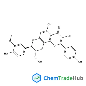 (2R,3R)-6,8-Dihydroxy-3-(4-hydroxy-3-methoxyphenyl)-2-(hydroxymethyl)-9-(4-hydroxyphenyl)-2,3-dihydro-7H-[1,4]dioxino[2,3-h]chromen-7-one