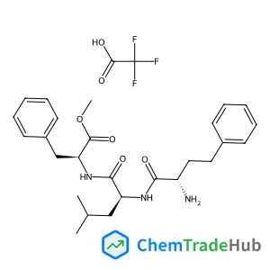 (S)-Methyl 2-((S)-2-((S)-2-amino-4-phenylbutanamido)-4-methylpentanamido)-3-phenylpropanoate 2,2,2-trifluoroacetate