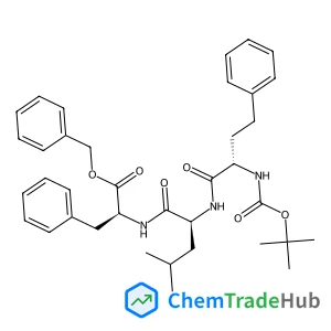benzyl ((S)-2-((tert-butoxycarbonyl)amino)-4-phenylbutanoyl)-L-leucyl-L-phenylalaninate