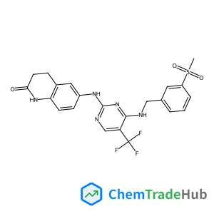 6-{[4-{[3-(Methylsulfonyl)benzyl]amino}-5-(trifluoromethyl)-2-pyrimidinyl]amino}-3,4-dihydro-2(1H)-quinolinone