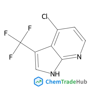 4-Chloro-3-(trifluoromethyl)-1H-pyrrolo[2,3-b]pyridine structure