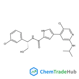 4-[5-Chloro-2-(isopropylamino)-4-pyridinyl]-N-[(1S)-1-(3-chlorophenyl)-2-hydroxyethyl]-1H-pyrrole-2-carboxamide