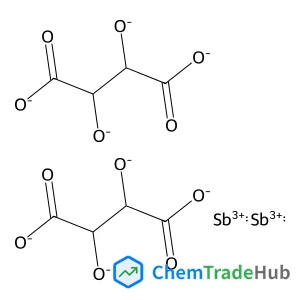 Butanedioate, 2,3-diolato-, antimony(3+) salt (2:1)