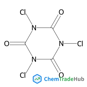 1,3,5-Trichloro-1,3,5-triazinane-2,4,6-trione structure
