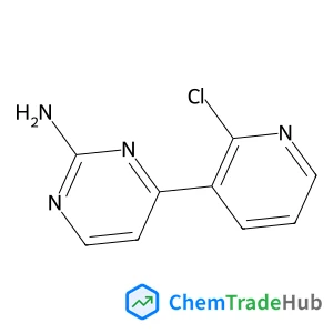 4-(2-Chloro-3-pyridinyl)-2-pyrimidinamine structure