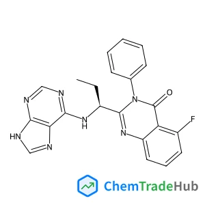 5-Fluoro-3-phenyl-2-[(1S)-1-(9H-purin-6-ylamino)propyl]-4(3H)-quinazolinone