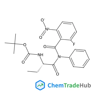2-Methyl-2-propanyl {(2S)-1-[(2-fluoro-6-nitrobenzoyl)(phenyl)amino]-1-oxo-2-butanyl}carbamate