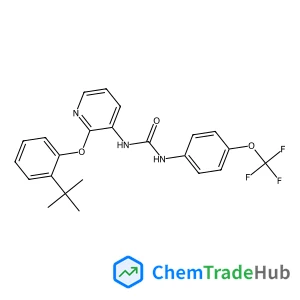 1-{2-[2-(2-Methyl-2-propanyl)phenoxy]-3-pyridinyl}-3-[4-(trifluoromethoxy)phenyl]urea