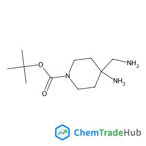 2-Methyl-2-propanyl 4-amino-4-(aminomethyl)-1-piperidinecarboxylate