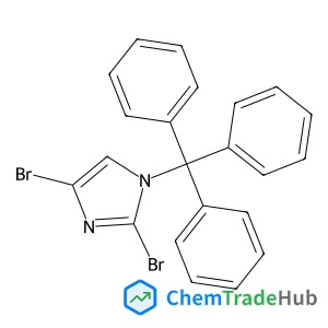2,4-Dibromo-1-trityl-1H-imidazole structure