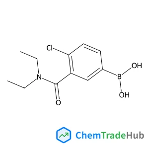 [4-Chloro-3-(diethylcarbamoyl)phenyl]boronic acid structure