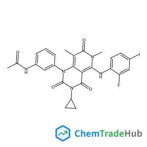 N-(3-{3-Cyclopropyl-5-[(2-fluoro-4-iodophenyl)amino]-6,8-dimethyl-2,4,7-trioxo-3,4,6,7-tetrahydropyrido[4,3-d]pyrimidin-1(2H)-yl}phenyl)acetamide