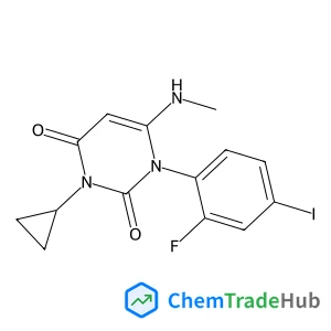 3-Cyclopropyl-1-(2-fluoro-4-iodophenyl)-6-(methylamino)-2,4(1H,3H)-pyrimidinedione