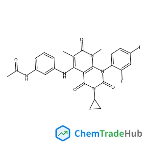 N-(3-{[3-Cyclopropyl-1-(2-fluoro-4-iodophenyl)-6,8-dimethyl-2,4,7-trioxo-1,2,3,4,7,8-hexahydropyrido[2,3-d]pyrimidin-5-yl]amino}phenyl)acetamide