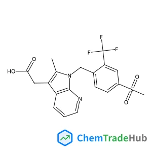 {2-Methyl-1-[4-(methylsulfonyl)-2-(trifluoromethyl)benzyl]-1H-pyrrolo[2,3-b]pyridin-3-yl}acetic acid