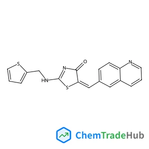 (5Z)-5-(6-Quinolinylmethylene)-2-[(2-thienylmethyl)amino]-1,3-thiazol-4(5H)-one