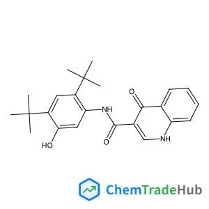 N-[5-Hydroxy-2,4-bis(2-methyl-2-propanyl)phenyl]-4-oxo-1,4-dihydro-3-quinolinecarboxamide