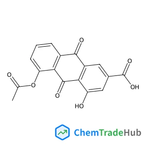 5-Acetoxy-4-hydroxy-9,10-dioxo-9,10-dihydro-2-anthracenecarboxylic acid