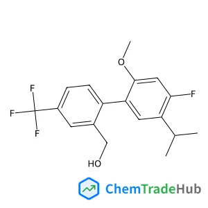 [4'-Fluoro-5'-isopropyl-2'-methoxy-4-(trifluoromethyl)-2-biphenylyl]methanol
