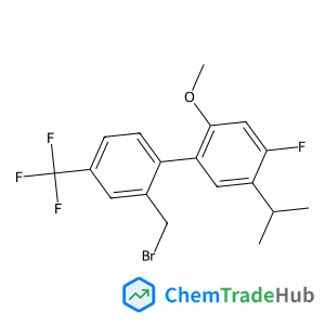 2'-(Bromomethyl)-4-fluoro-5-isopropyl-2-methoxy-4'-(trifluoromethyl)biphenyl