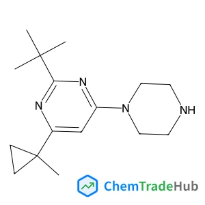 2-(tert-Butyl)-4-(1-methylcyclopropyl)-6-(piperazin-1-yl)pyrimidine